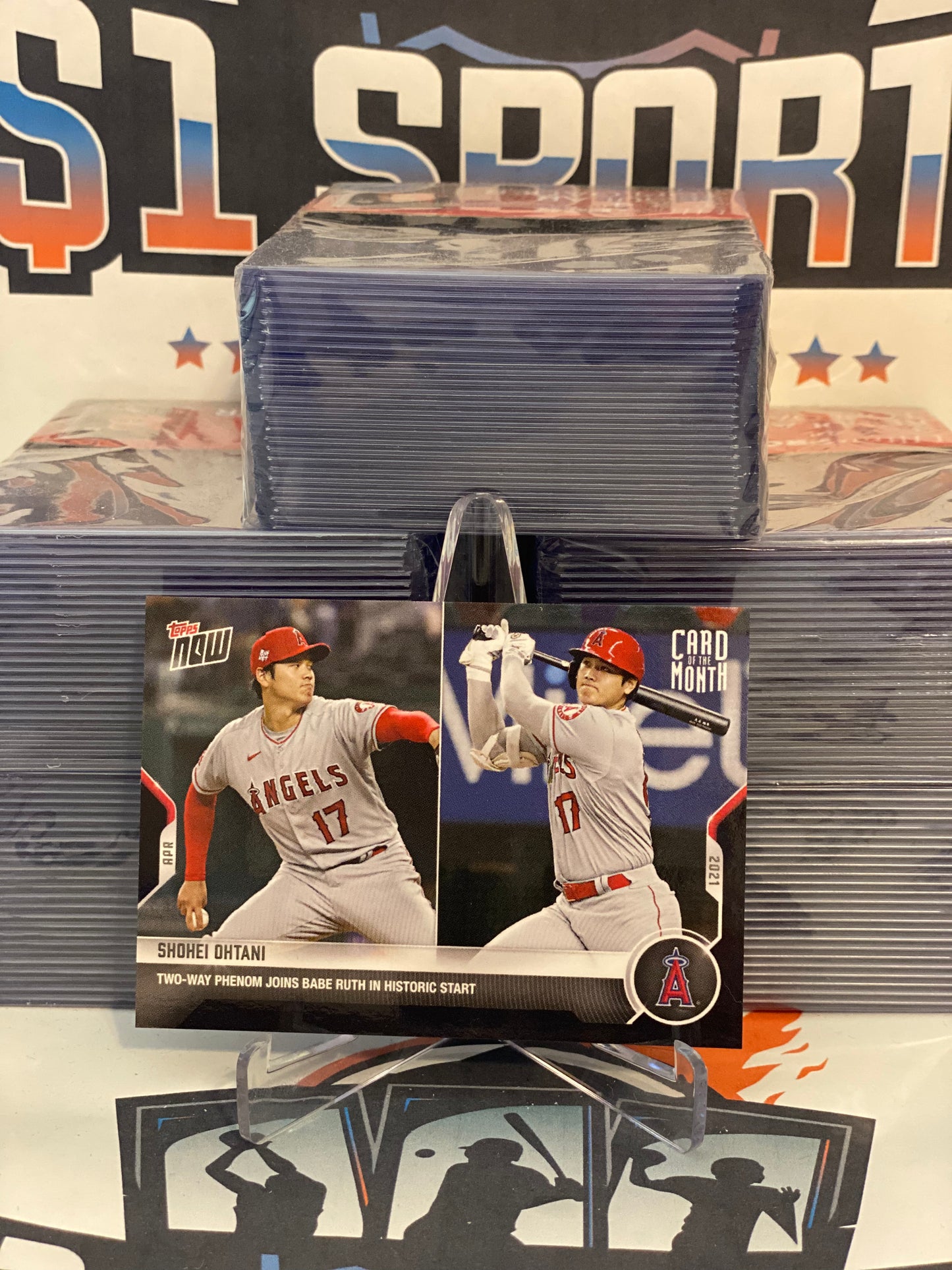 2021 Topps Now (April Card of the Month /4673) Shohei Ohtani #M-APR