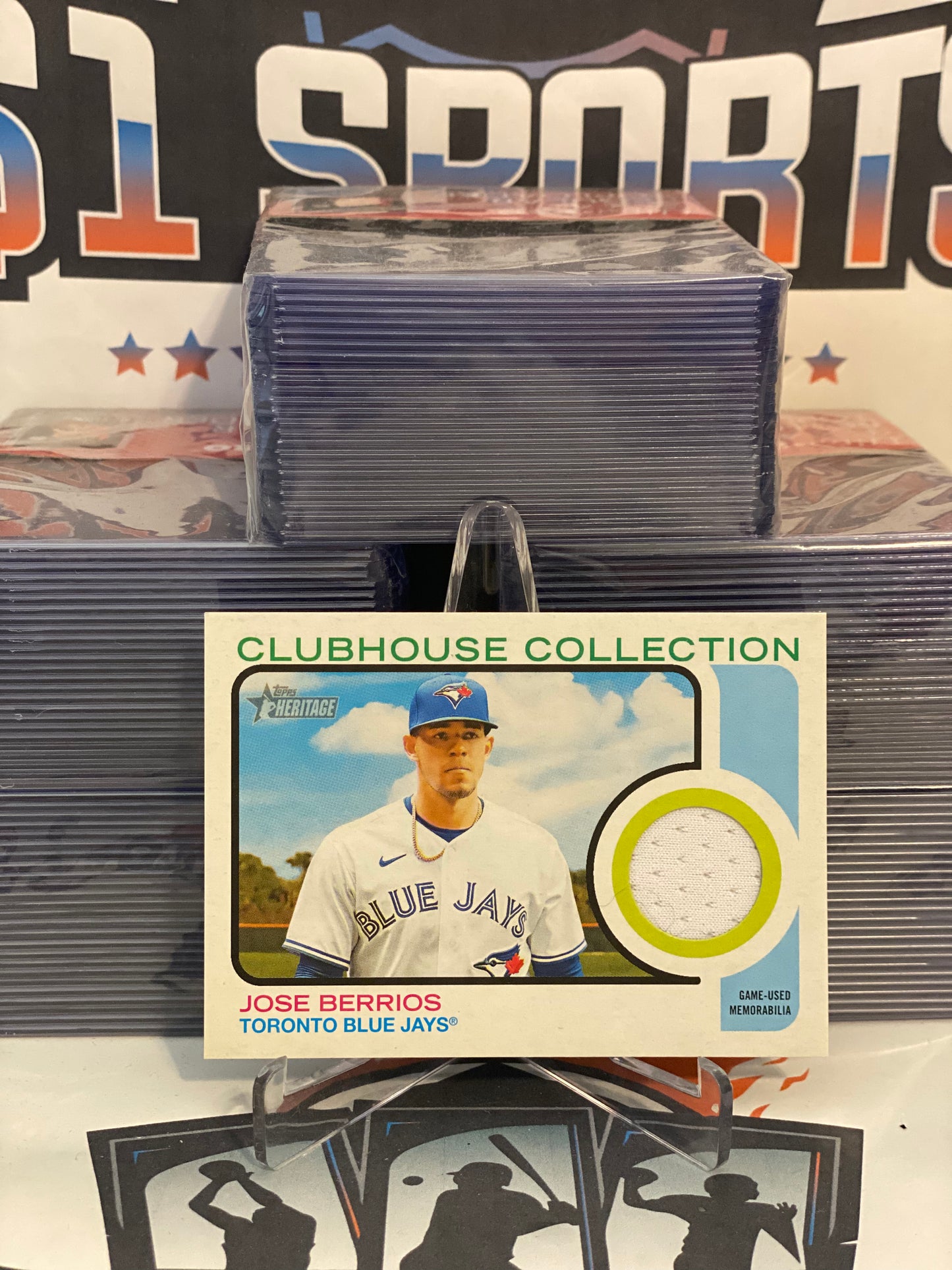 2022 Topps Heritage (Clubhouse Collection Relic) Jose Berrios #CC-JB