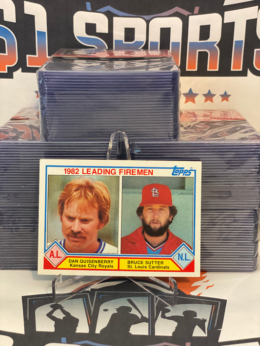 1983 Topps (Leading Firemen) Bruce Sutter & Dan Quisenberry #708