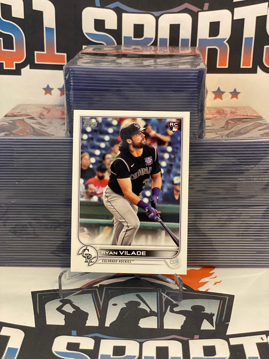 2022 Topps Ryan Vilade Rookie #586
