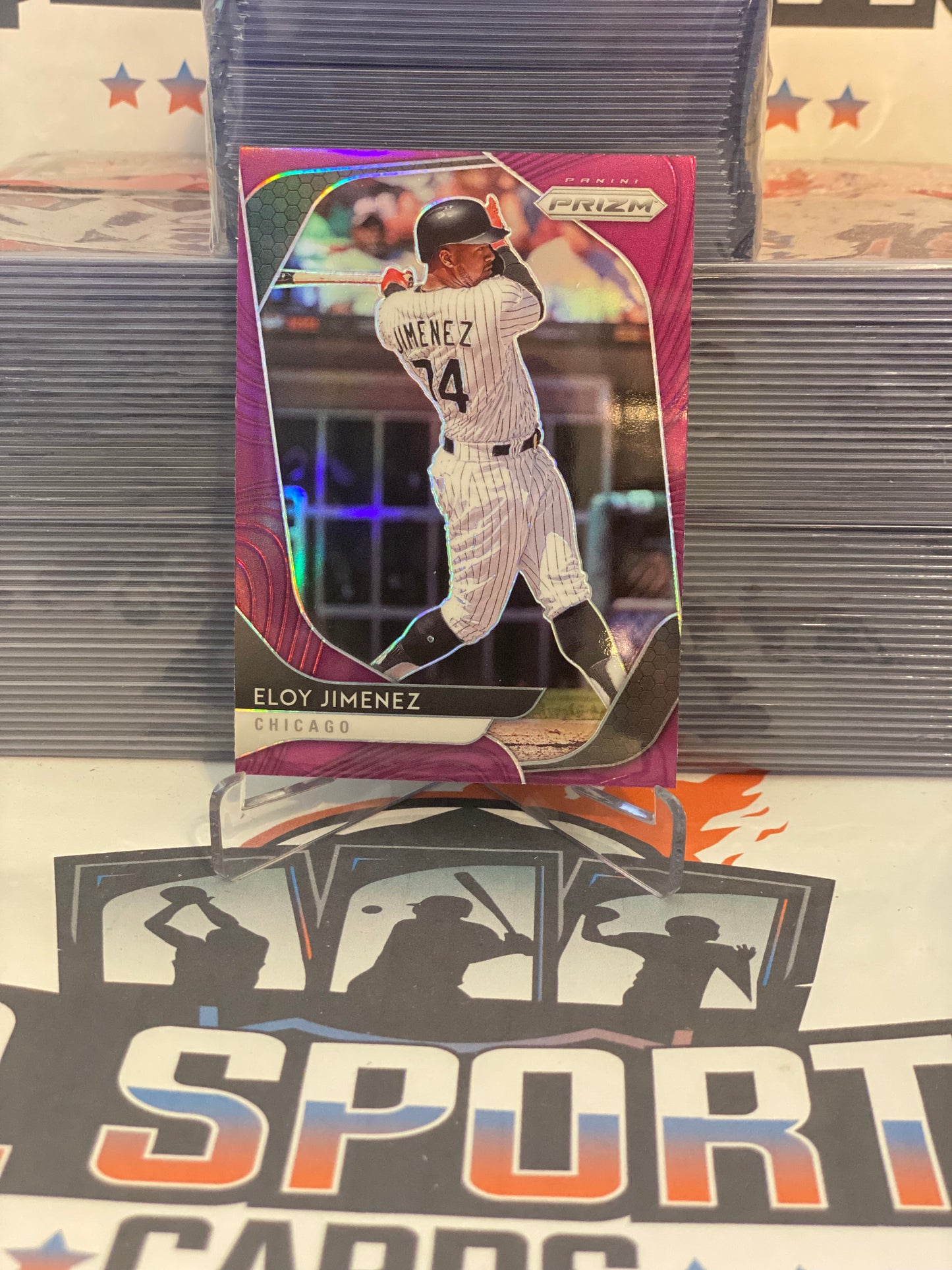 2020 Panini Prizm (Purple Prizm) Eloy Jimenez #160