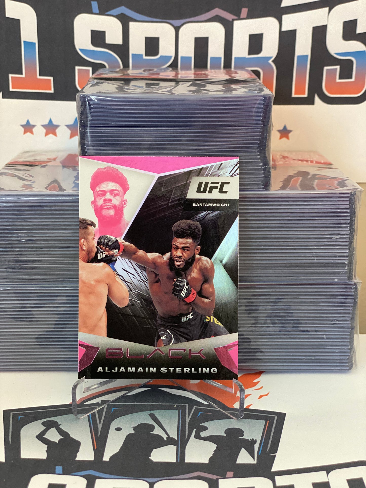 2021 Panini Chronicles (Black, Pink) Aljamain Sterling #113