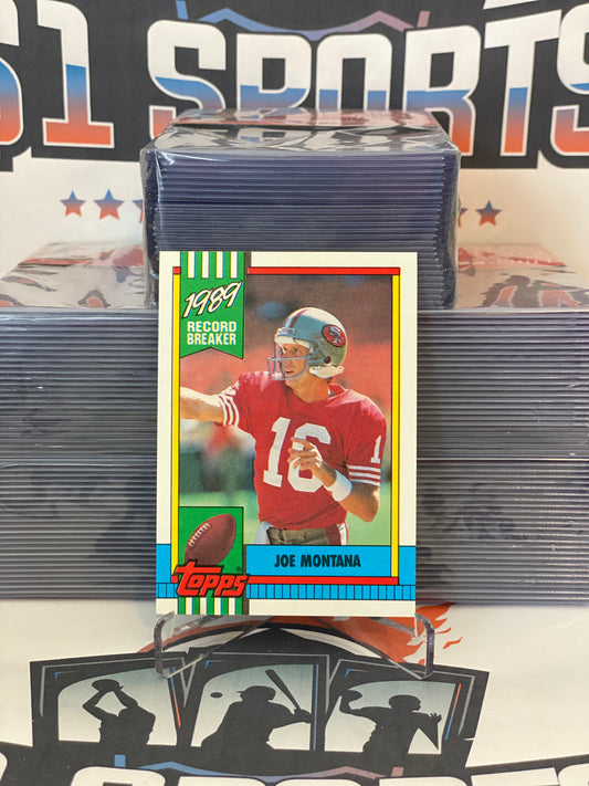 1990 Topps (1989 Record Breaker) Joe Montana #1