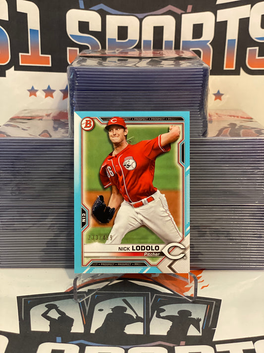 2020 Bowman Prospects (Light Blue, 233/499) Nick Lodolo #BP-20