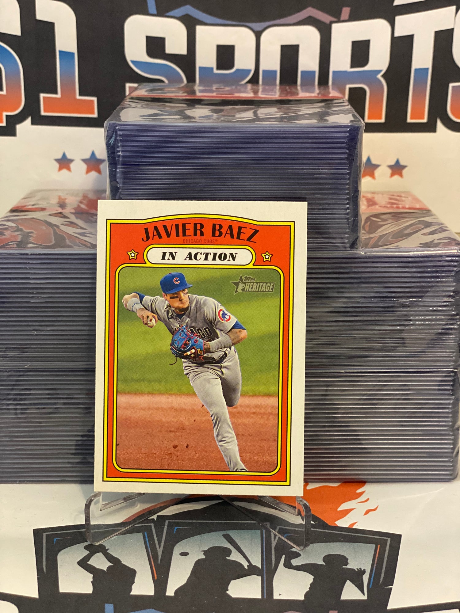 2021 Topps Heritage (In Action) Javier Baez #52