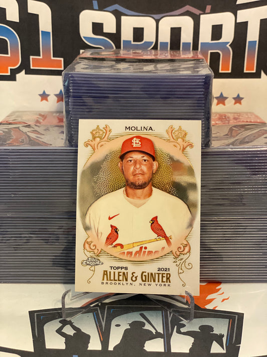 2021 Topps Allen & Ginter Chrome Yadier Molina #91