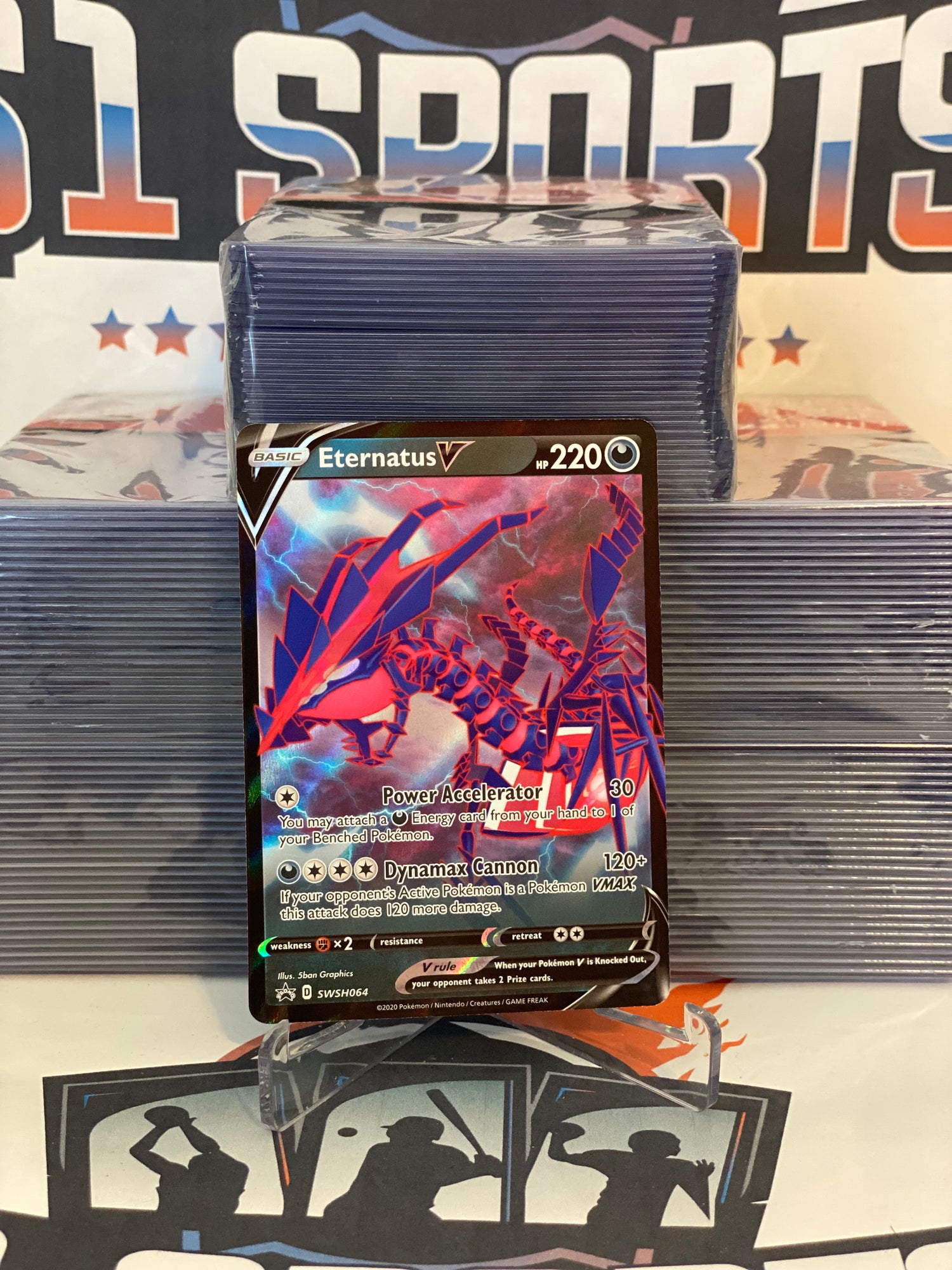 Pokemon TCG: Sword & Shield - Eternatus V (Promo) #SWSH064 $1 Sports Cards Pokemon TCG: Sword & Shield - Eternatus V (Promo) #SWSH064 $1 Sports Cards