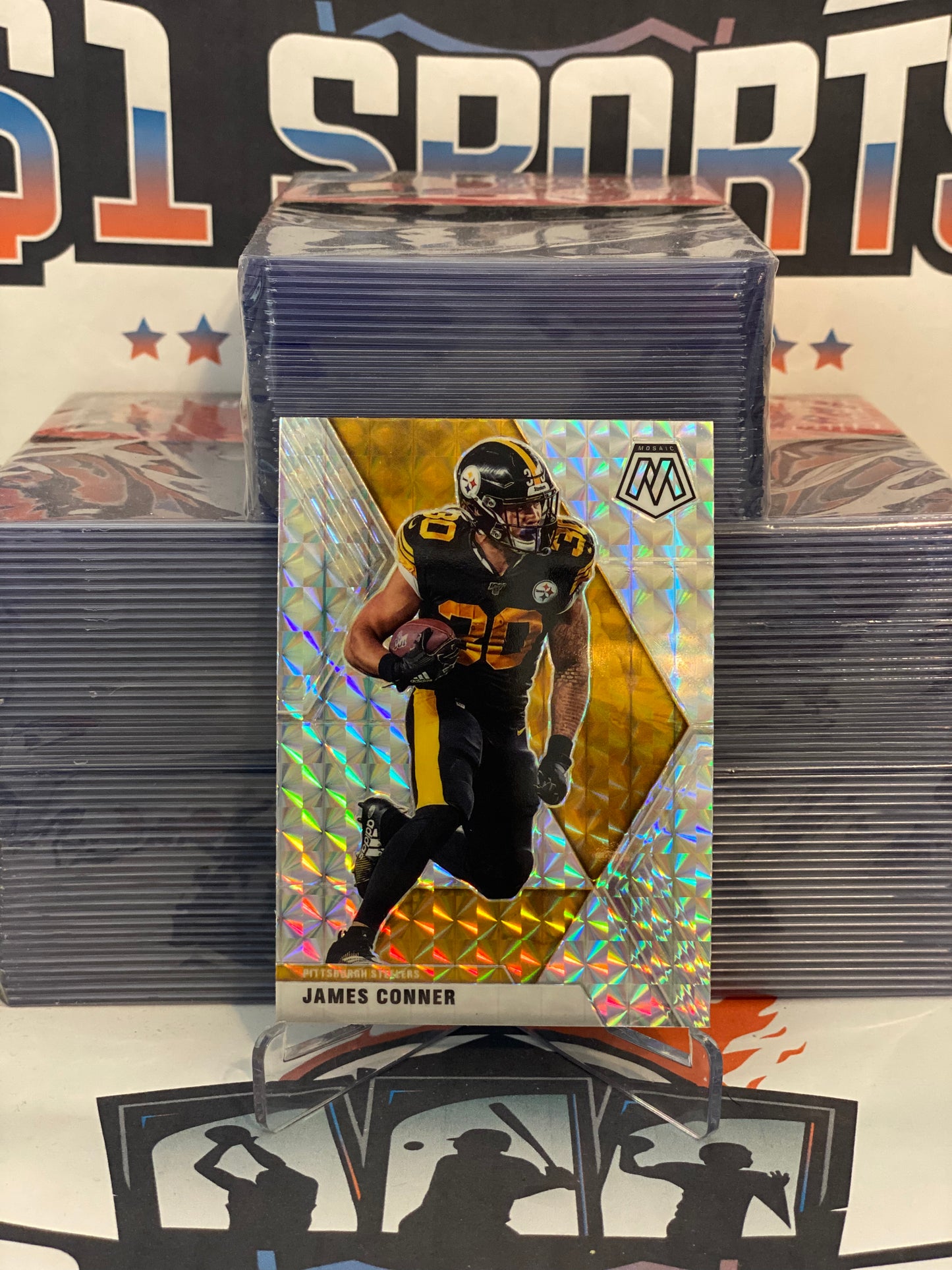 2020 Panini Prizm (Mosaic Prizm) James Conner #168