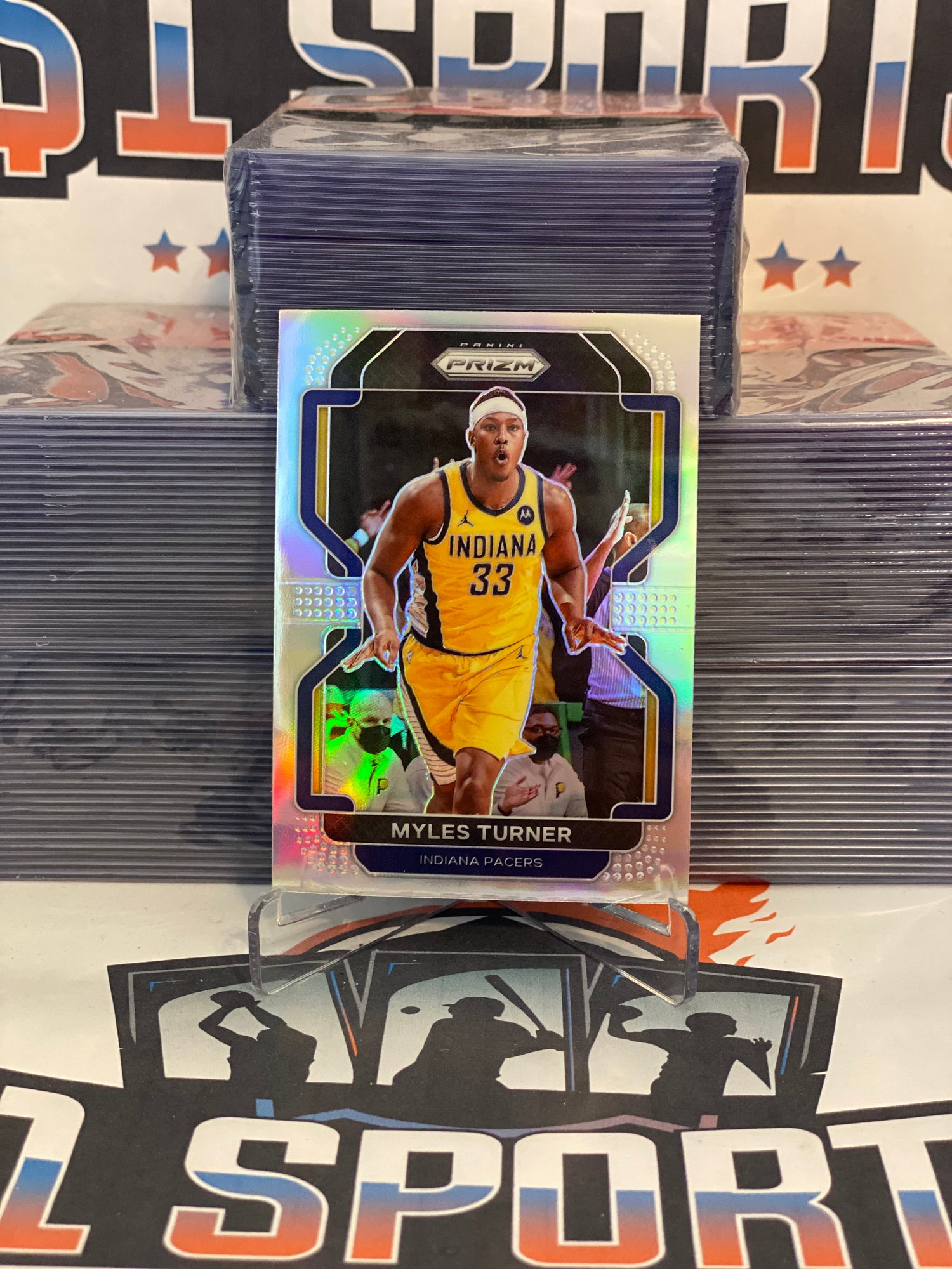 2021 Panini Prizm (Silver Prizm) Myles Turner #175