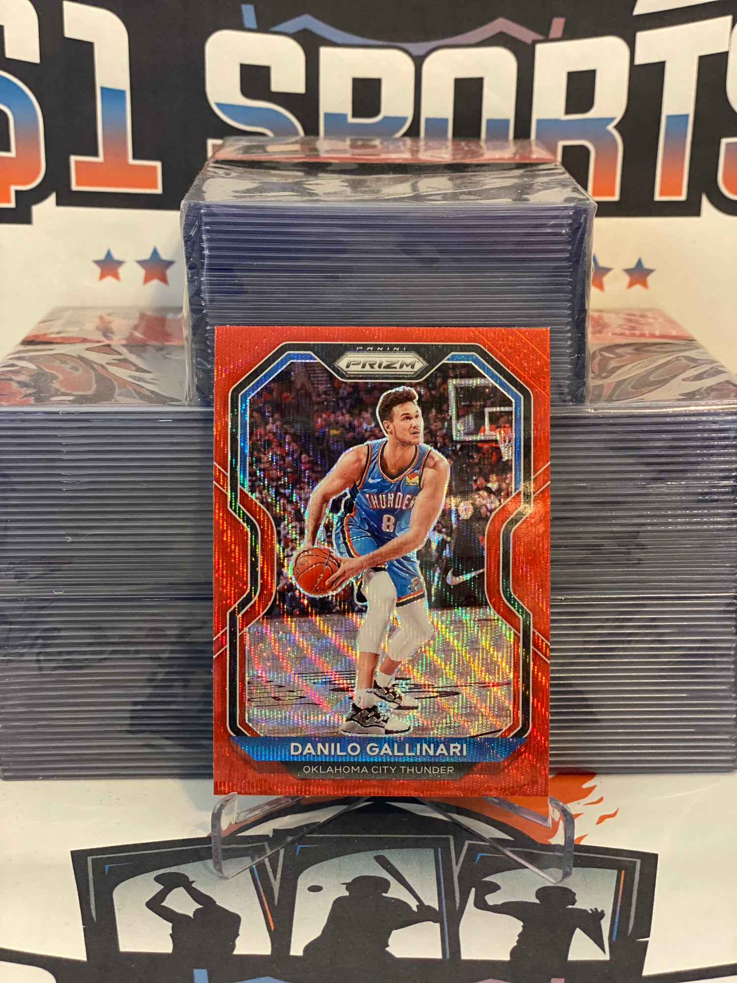 2020 Panini Prizm (Ruby Wave Prizm) Danilo Gallinari #61