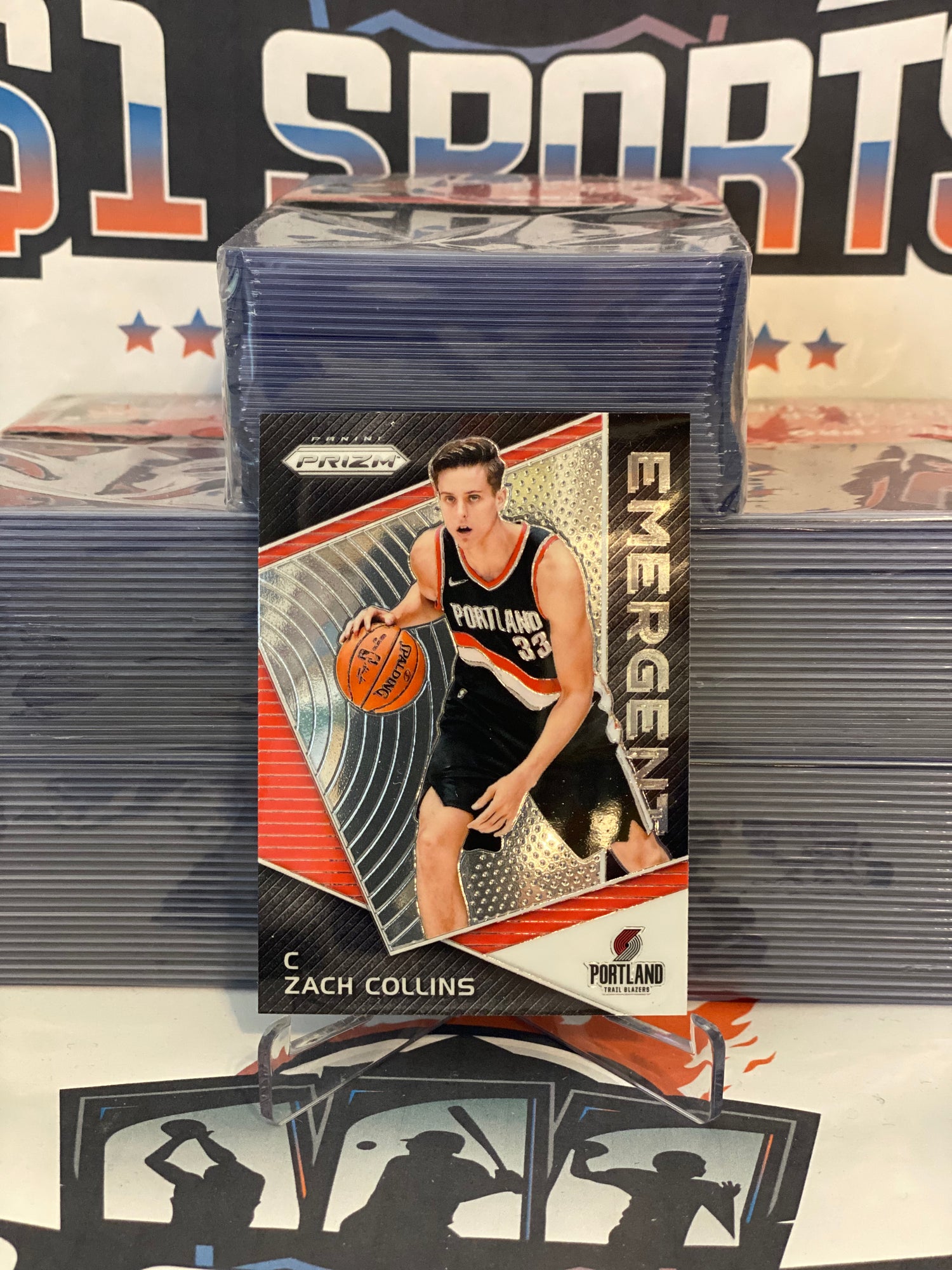 2017 Panini Prizm (Emergent) Zach Collins Rookie #EM-ZAC