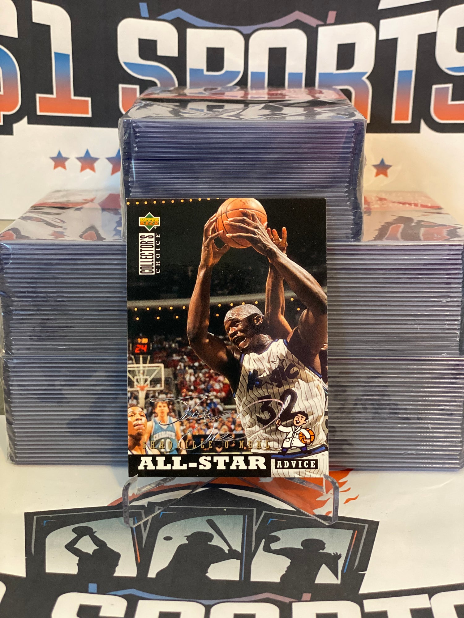 1994 Upper Deck Collector's Choice (Silver Signature, All-Star Advice) Shaquille O'Neal #197