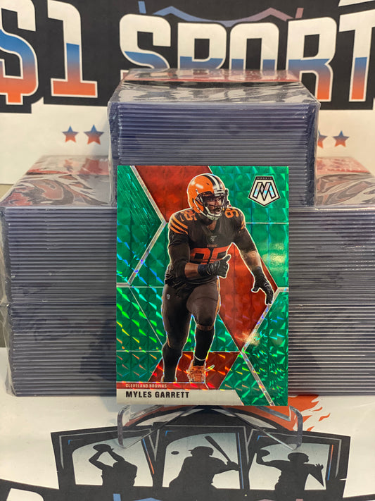 2020 Panini Mosaic (Green Prizm) Myles Garrett #55
