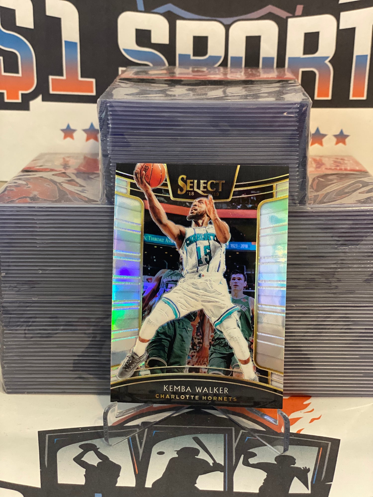 2018 Panini Select (Holo Prizm) Kemba Walker #88