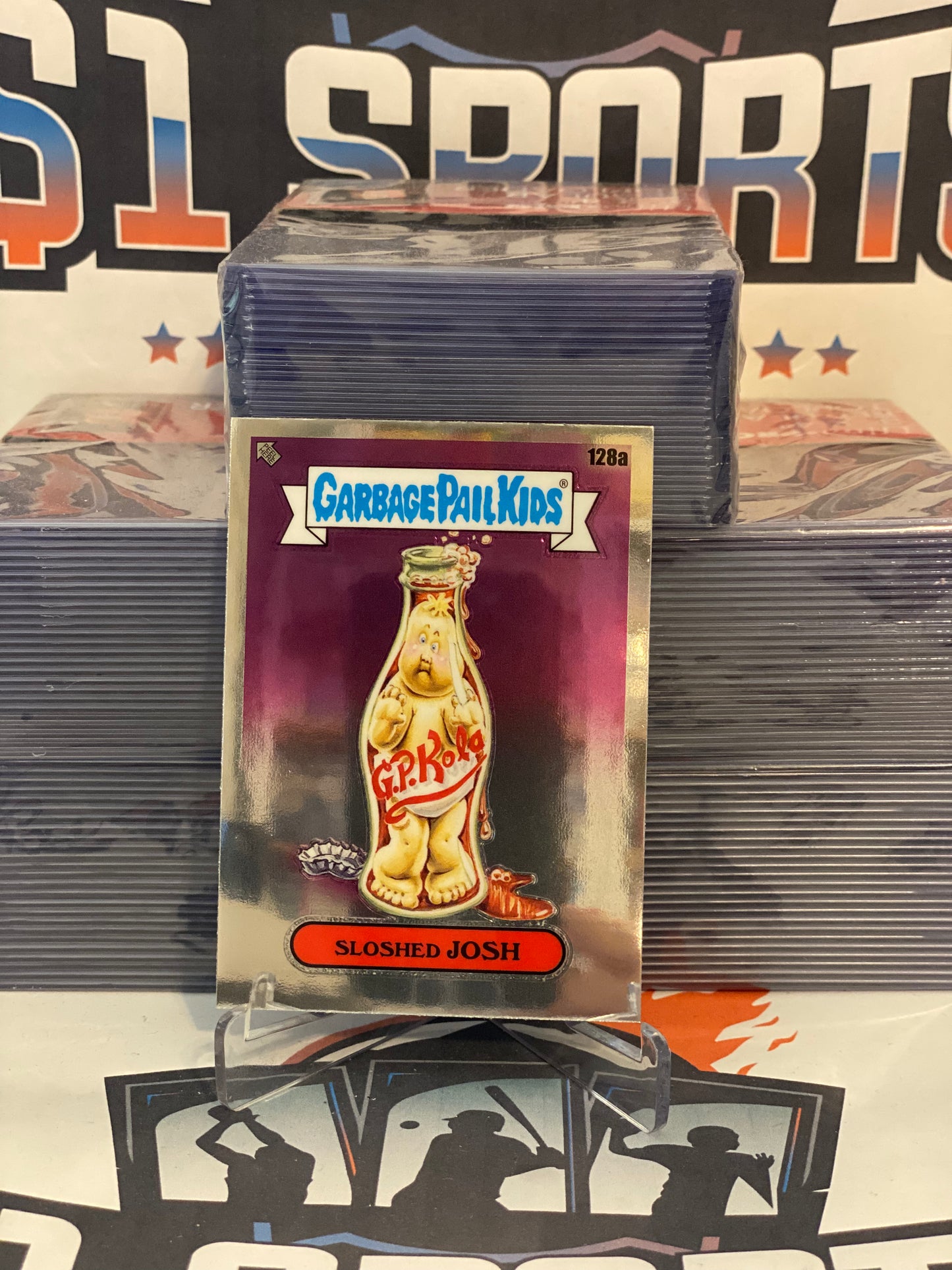 2021 Topps Garbage Pail Kids Chrome Series 4 Sloshed Josh #128a