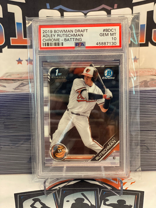 2019 Bowman Chrome Draft (1st Bowman) Adley Rutschman #BDC1 - PSA 10