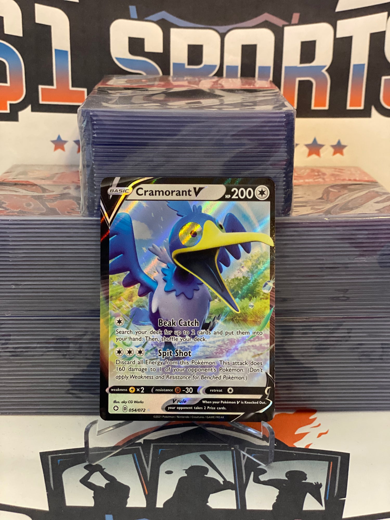 Pokemon TCG: Shining Fates Cramorant V #054 $1 Sports Cards Pokemon TCG: Shining Fates Cramorant V #054 $1 Sports Cards