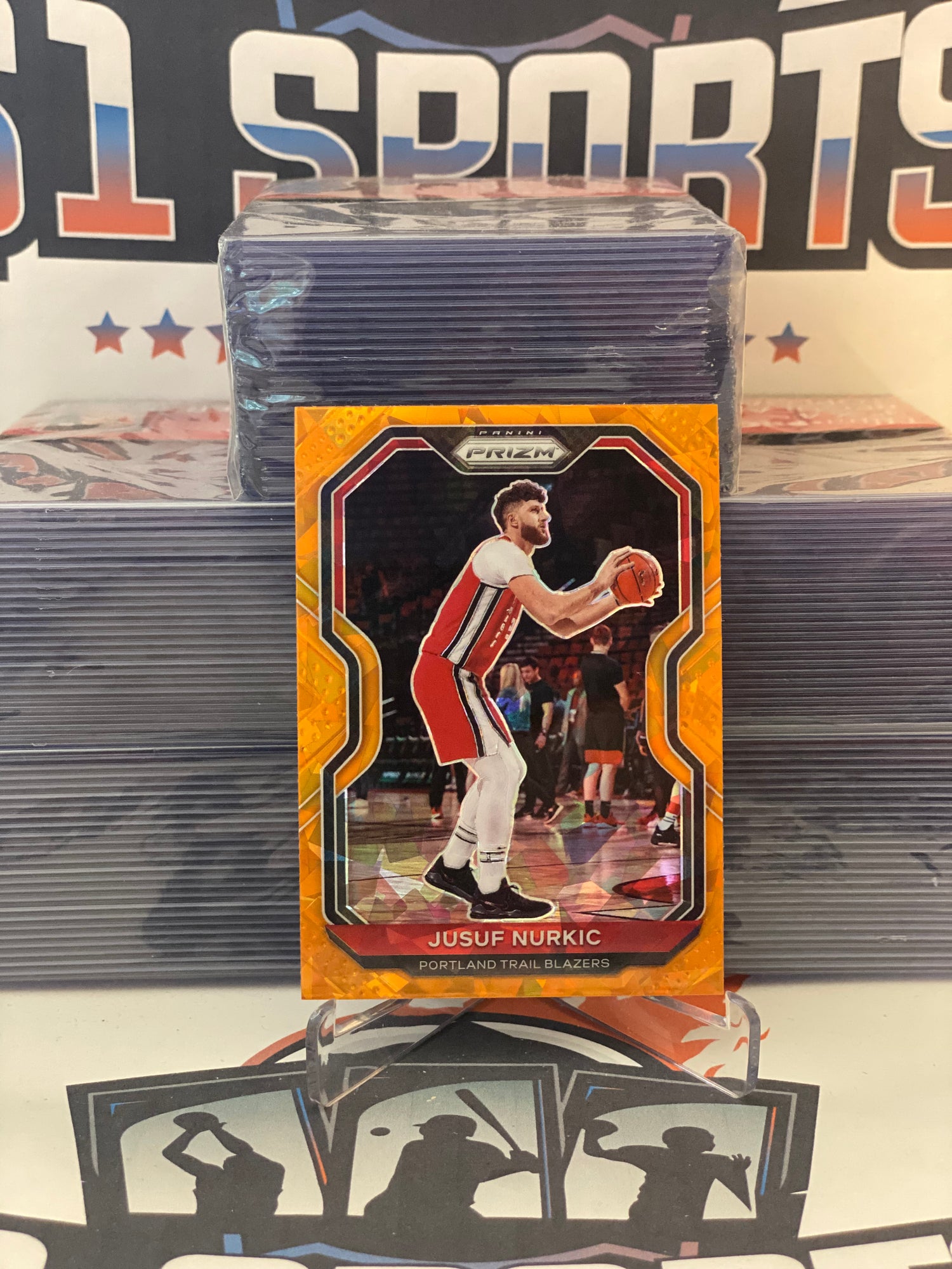 2020 Panini Prizm (Orange Ice Prizm) Jusuf Nurkic #91