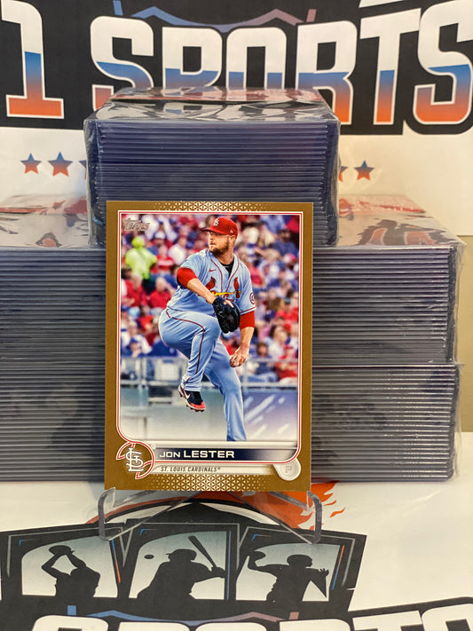 2022 Topps (Gold, 0487/2022) Jon Lester #213