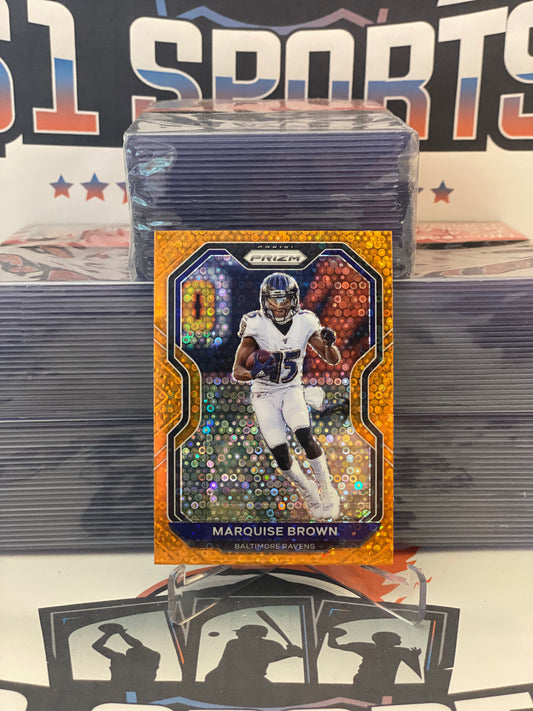 2020 Panini Prizm (Orange Disco Prizm) Marquise Brown #38