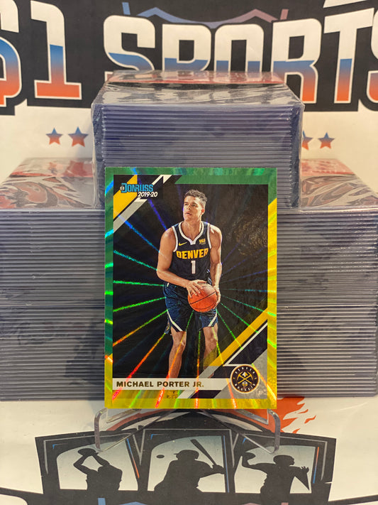 2019 Donruss (Yellow & Green Laser) Michael Porter Jr. #57