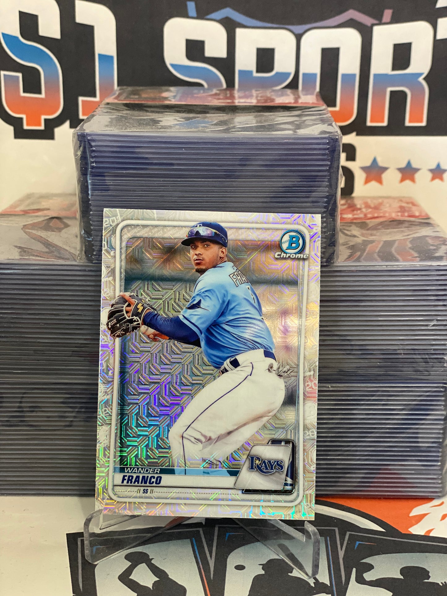2020 Bowman Chrome Prospects (Mega Refractor) Wander Franco #BCP-163