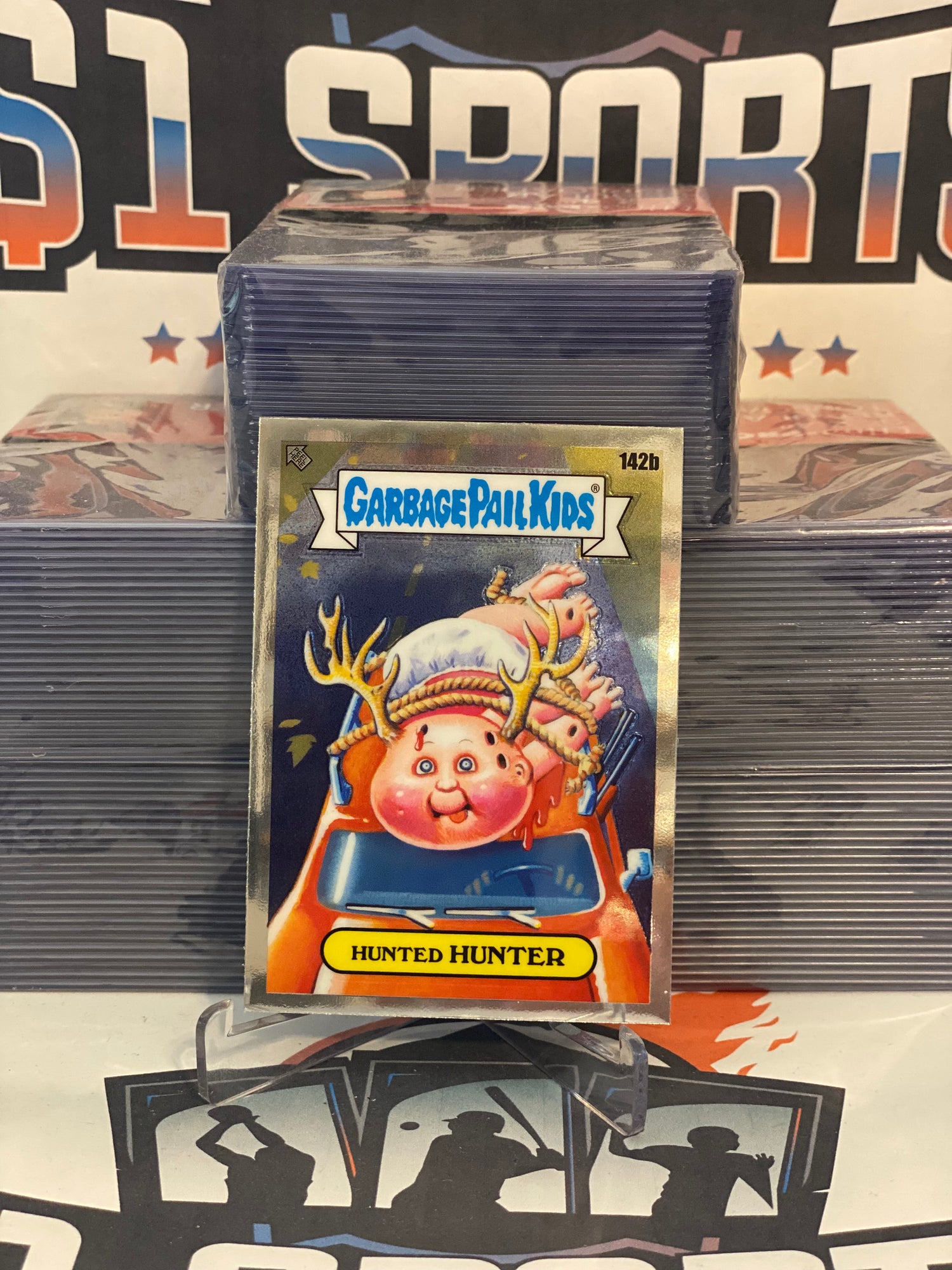 2021 Topps Garbage Pail Kids Chrome Series 4 Hunted Hunter #142b