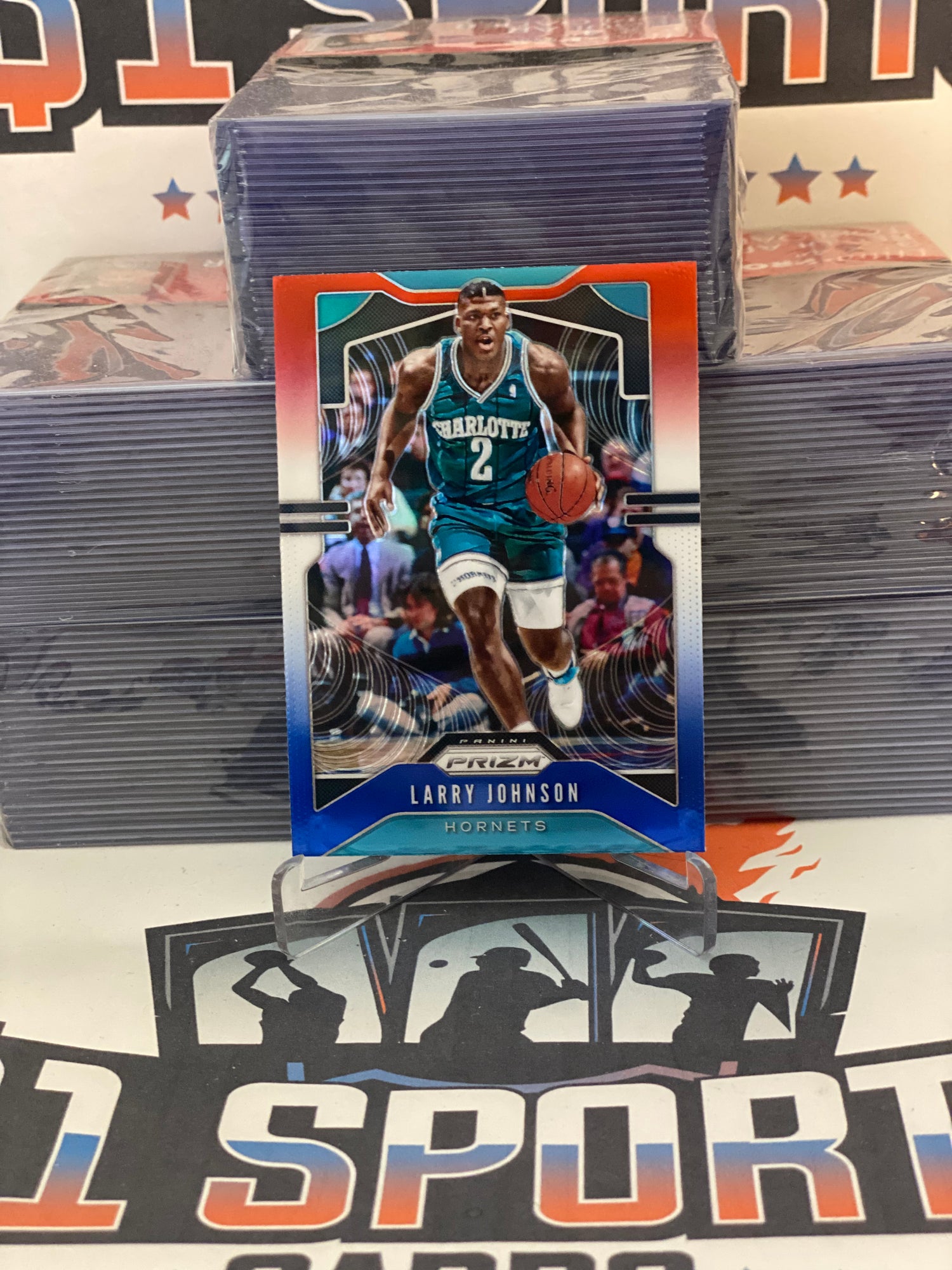 2019 Panini Prizm (Red White Blue Prizm) Larry Johnson #15