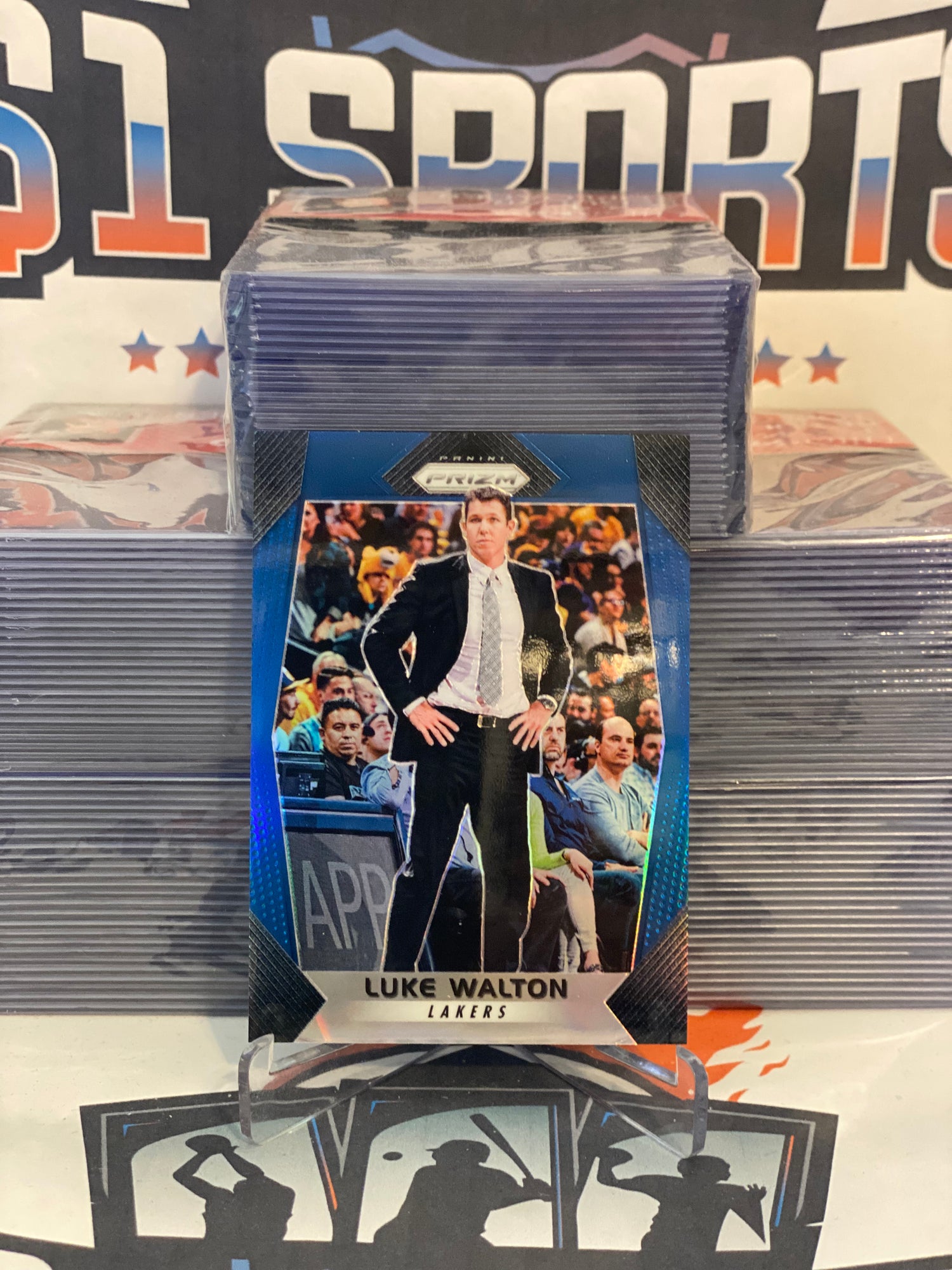 2017 Panini Prizm (Blue Prizm 190/199) Luke Walton #290