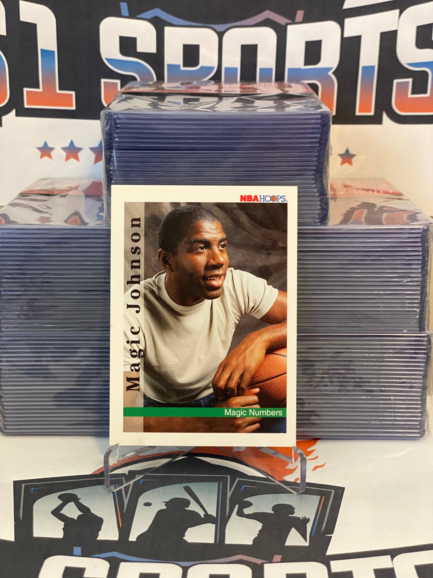 1992 NBA Hoops (Magic Numbers) Magic Johnson #331