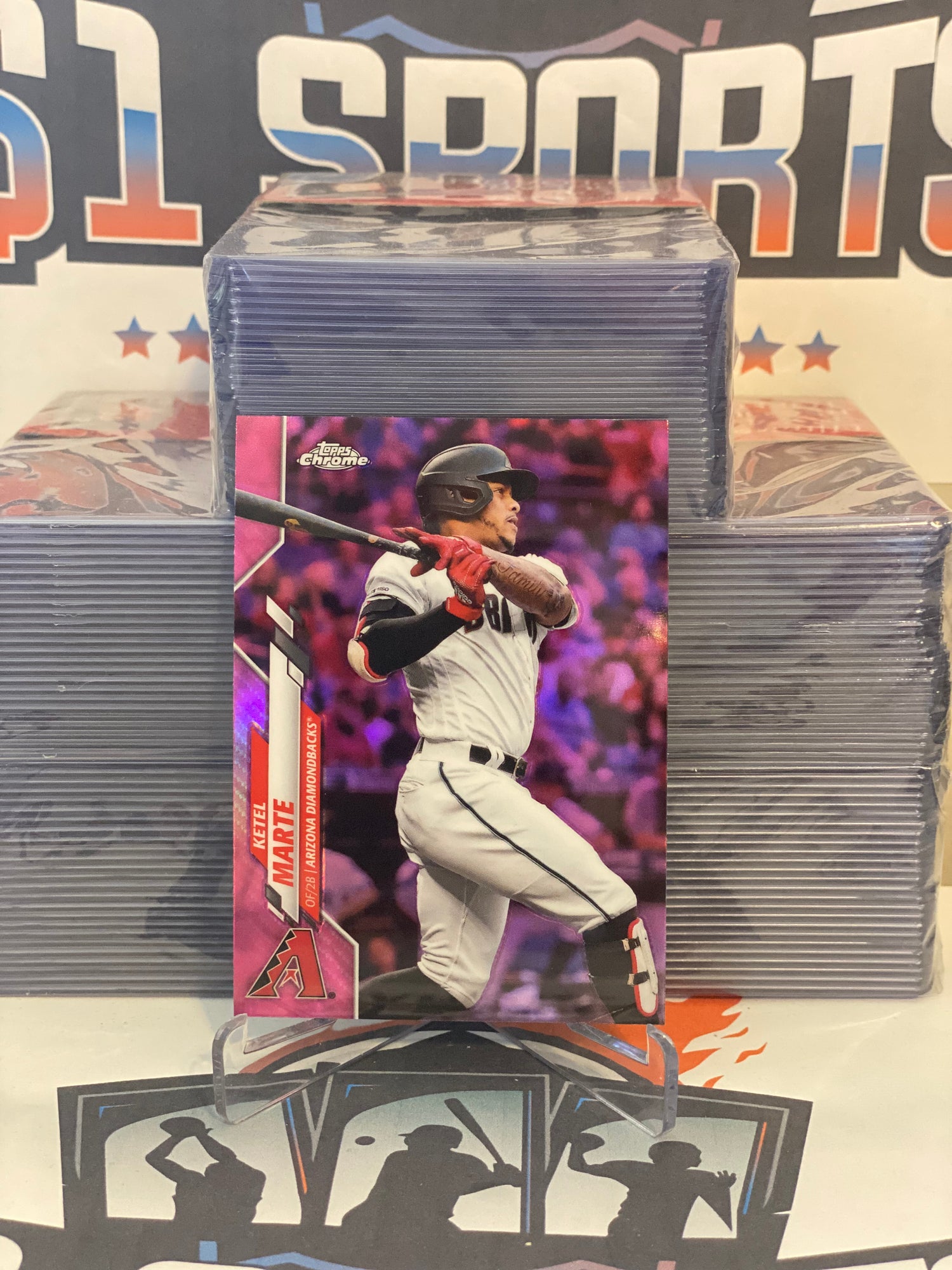 2020 Topps Chrome (Pink Refractor) Ketel Marte #151