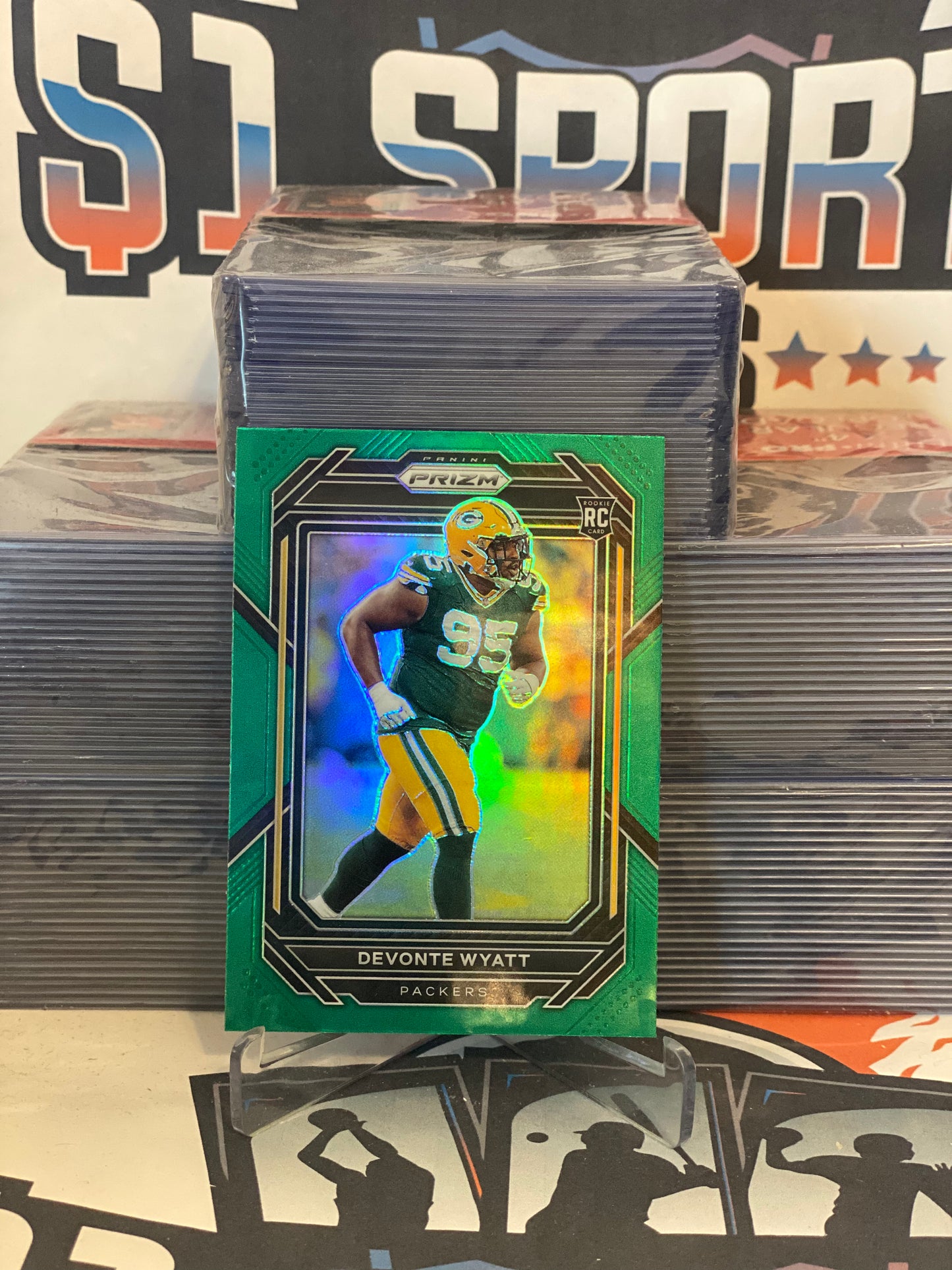 2022 Panini Prizm (Green Prizm) Devonte Wyatt Rookie #377