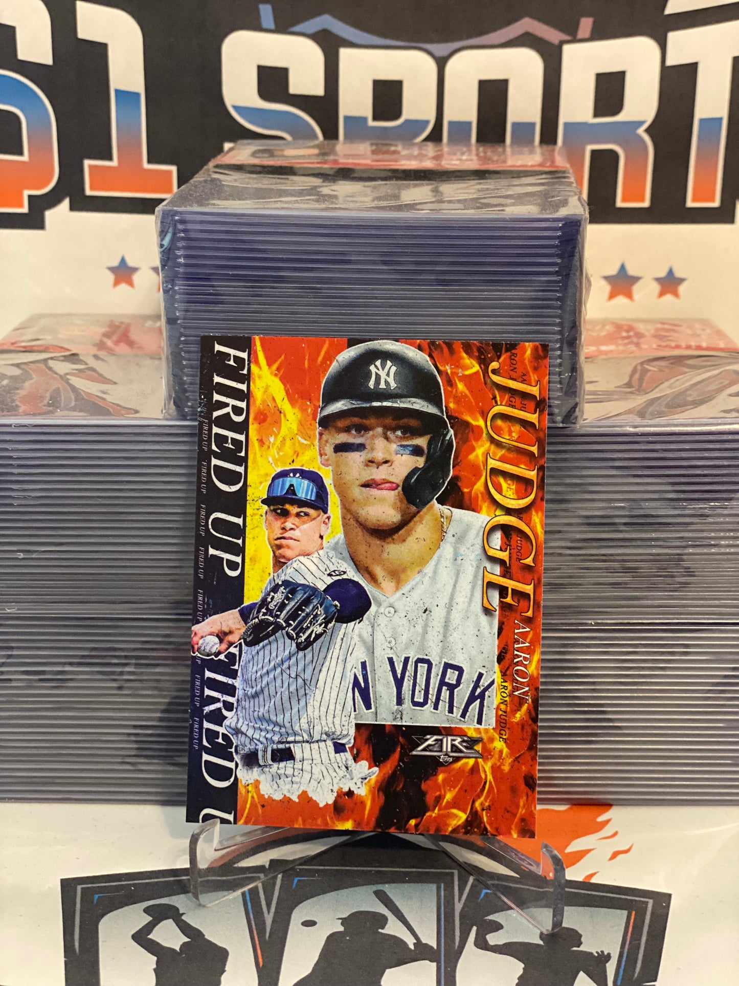 2021 Topps Fire (Fired Up) Aaron Judge #FIU-4