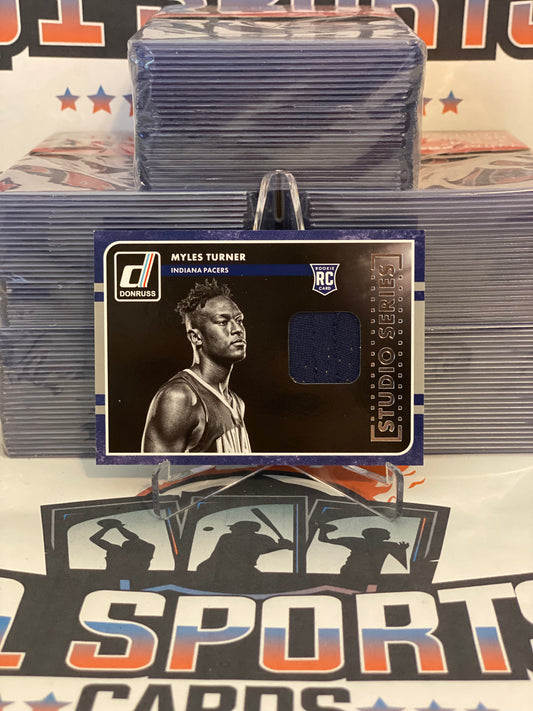 2015 Donruss (Studio Series Relic) Myles Turner Rookie #2