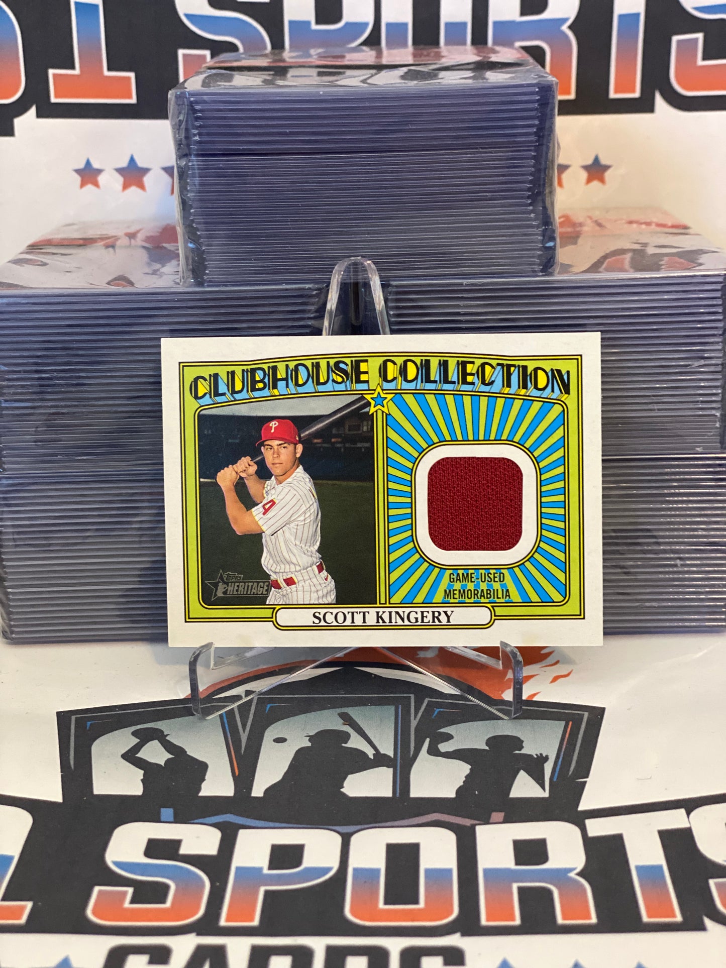 2021 Topps Heritage (Clubhouse Collection Relic) Scott Kingery #CCR-SK