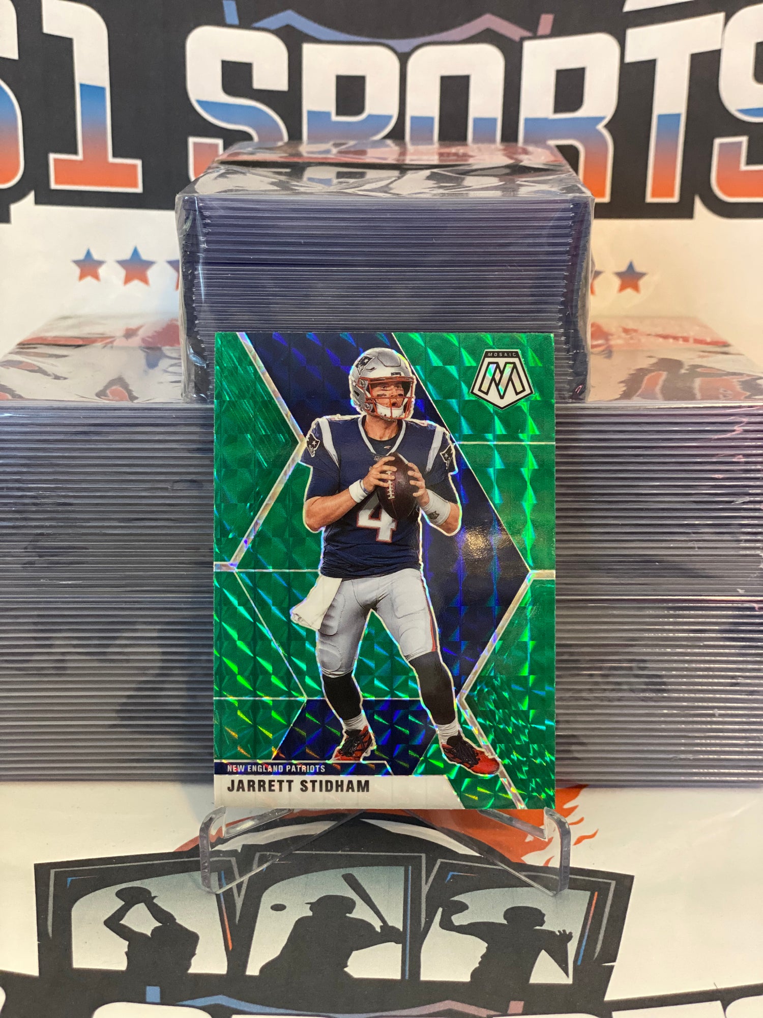 2020 Panini Mosaic (Green Prizm) Jarrett Stidham #139