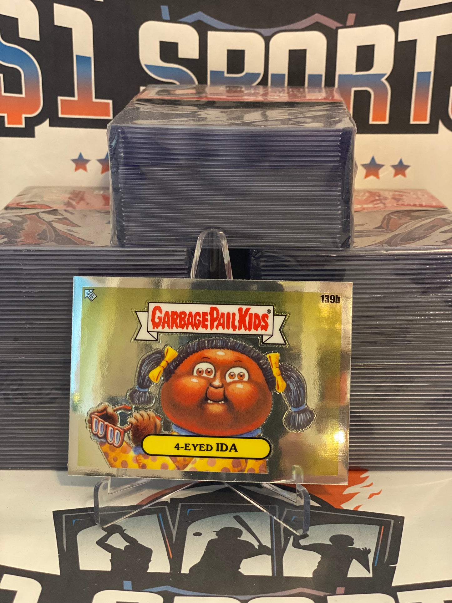 2021 Topps Garbage Pail Kids Chrome Series 4 4-Eyed Ida #139b