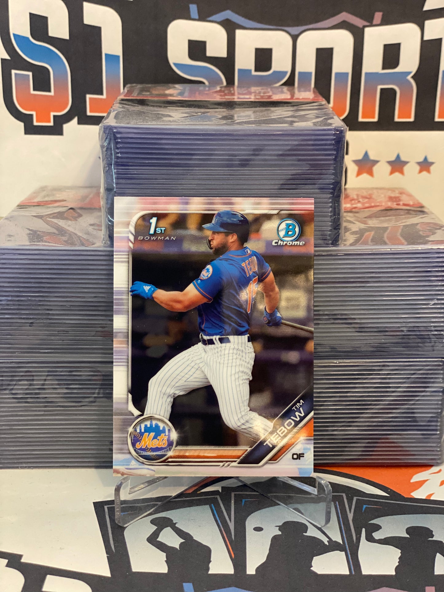 2019 Bowman Chrome (1st Bowman) Tim Tebow #BCP-156