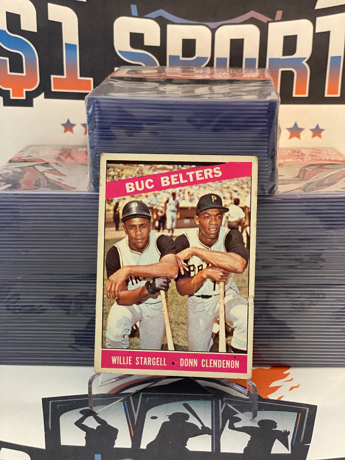 1966 Topps (Buc Belters) Willie Stargell & Donn Clendenon #99