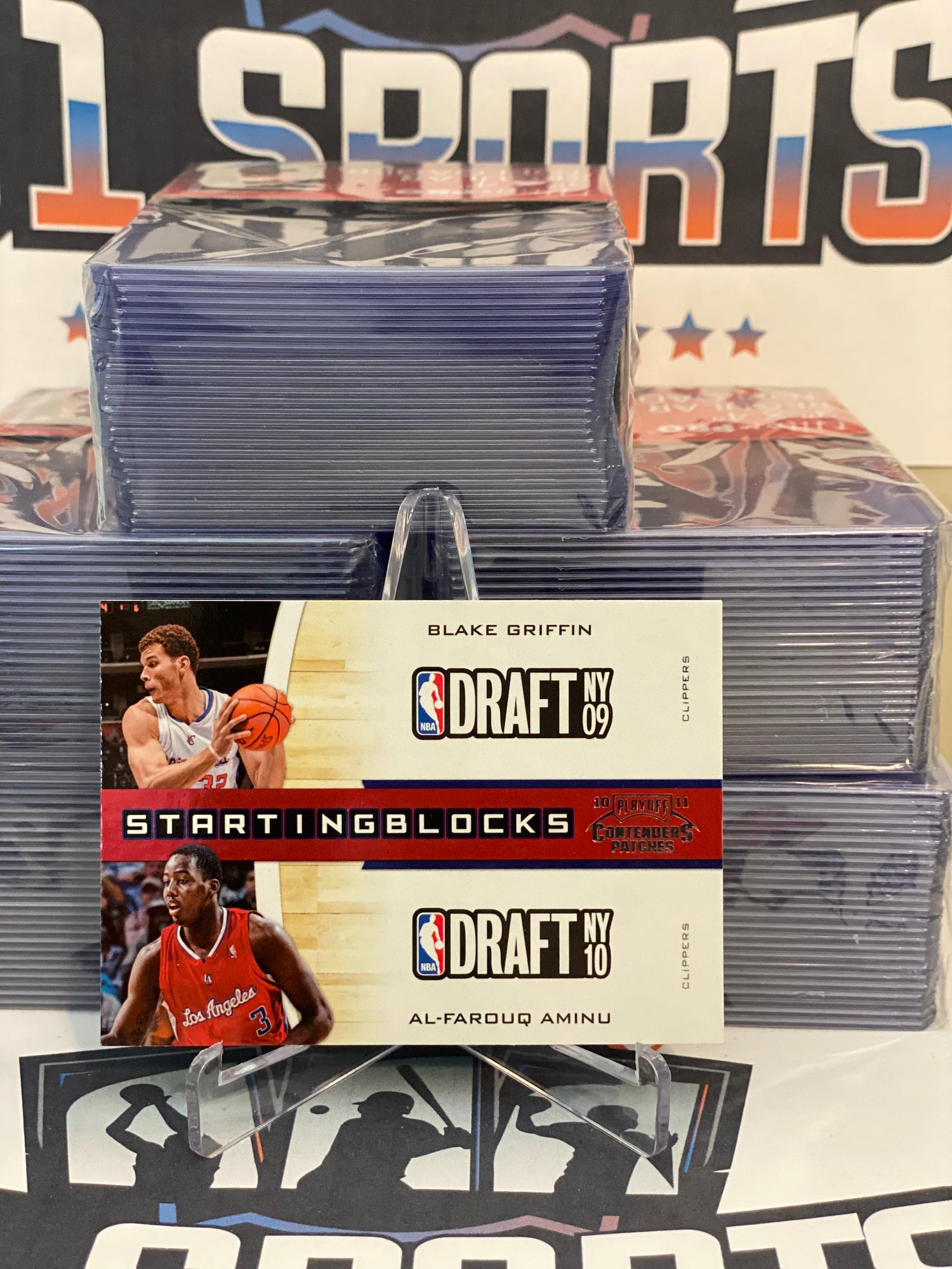 2010 Panini Contenders (Starting Blocks) Blake Griffin & Al-Farouq Aminu #22