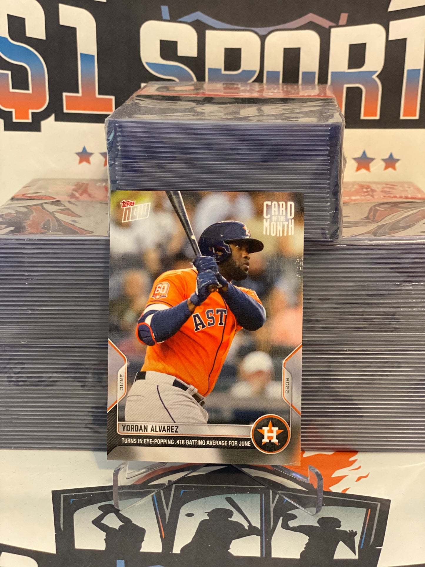 2022 Topps Now (June Card of the Month) Yordan Alvarez #J-JUNE