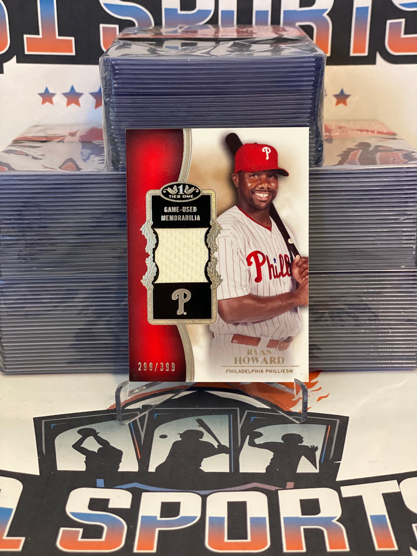 2012 Topps Tier One (Relic, 299/399) Ryan Howard #TSR-RH