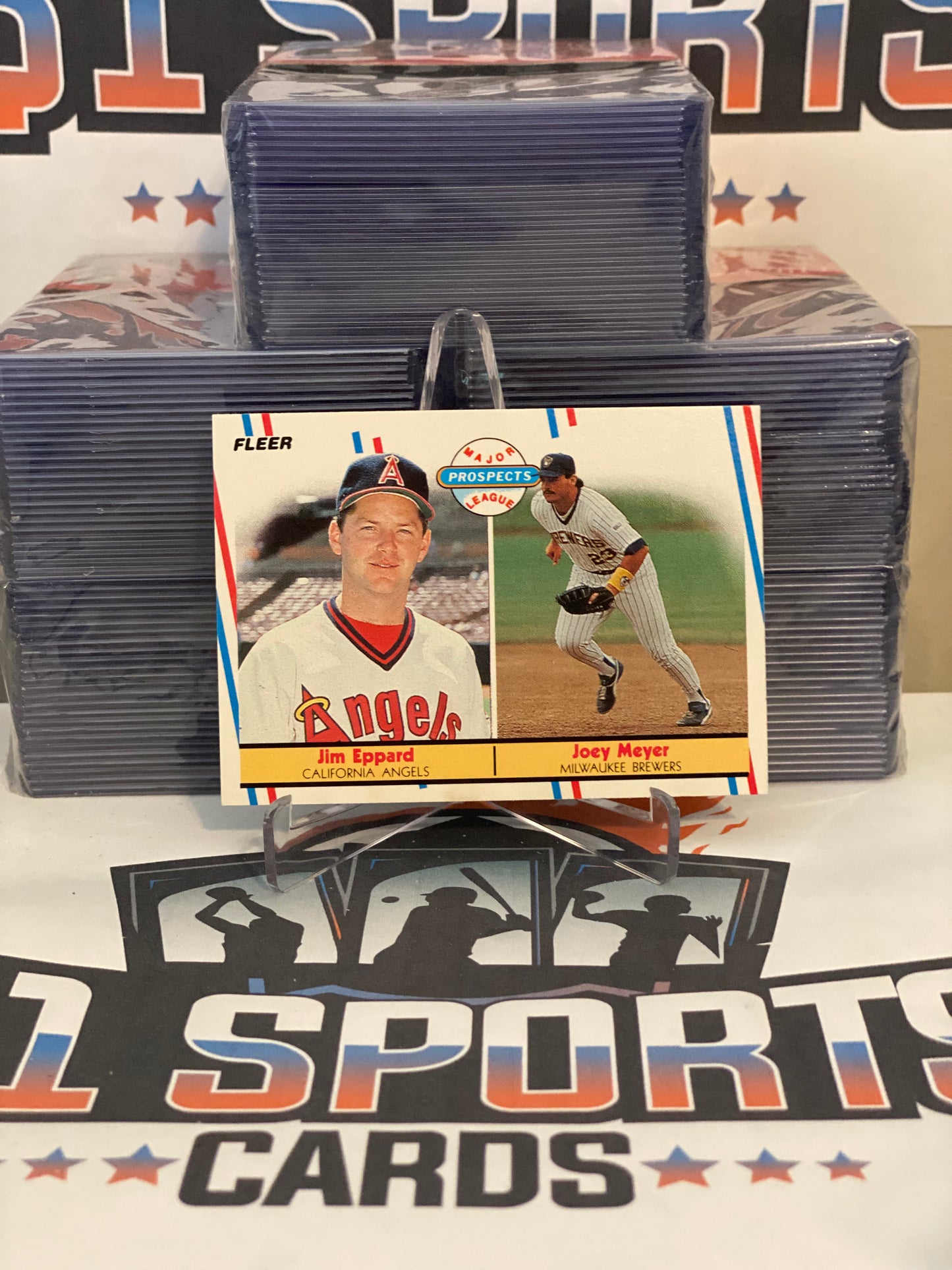 1988 Fleer (Major League Prospects) Jim Eppard & Joey Meyer Rookie #645