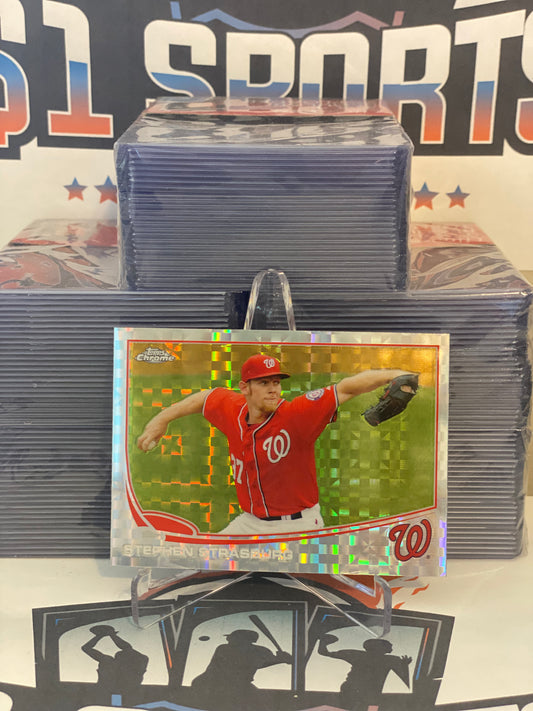 2013 Topps Chrome (X-Fractor) Stephen Strasburg #50