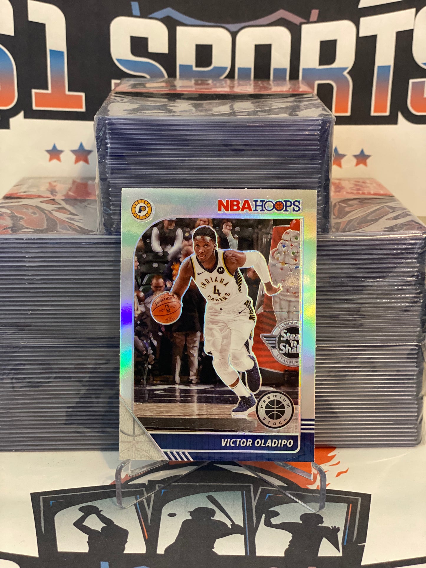 2019 Hoops Premium Stock (Silver Prizm) Victor Oladipo #73