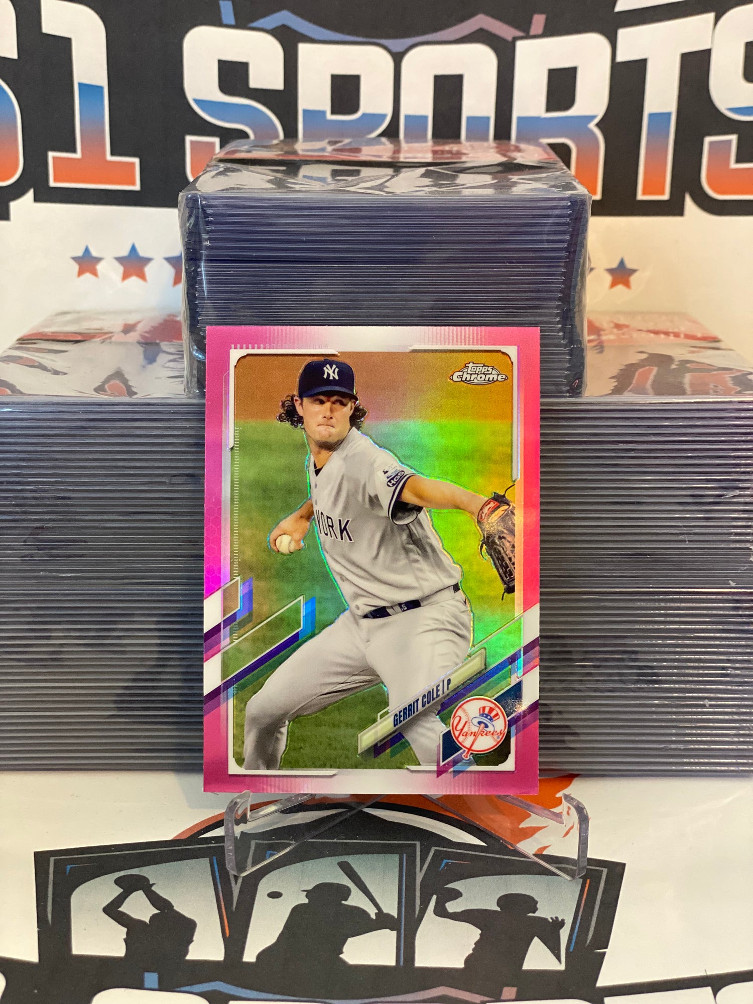 2021 Topps Chrome (Pink Refractor) Gerrit Cole #80