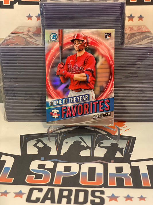 2021 Bowman Chrome (Rookie of the Year Favorites) Alec Bohm #RRY-AB