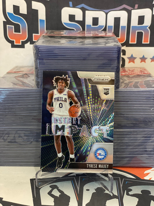 2020 Panini Prizm (Instant Impact) Tyrese Maxey Rookie #16