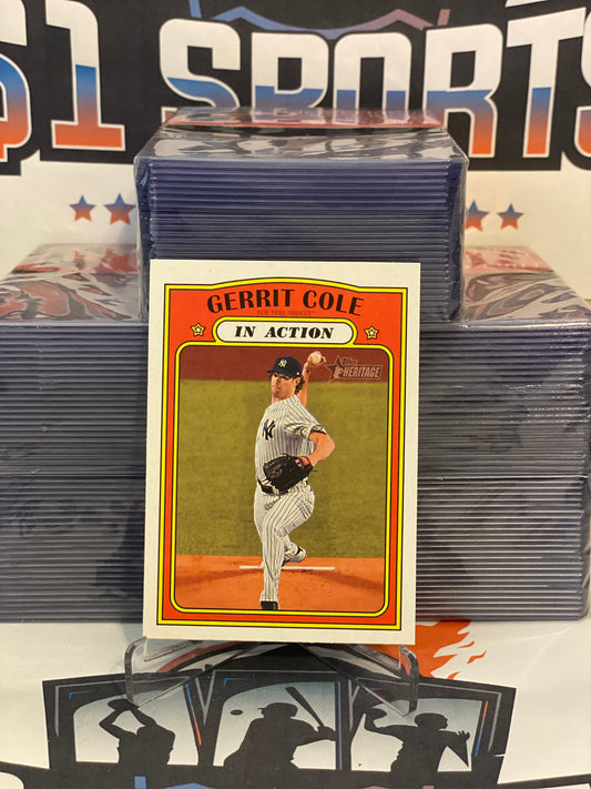 2021 Topps Heritage (In Action) Gerrit Cole #250