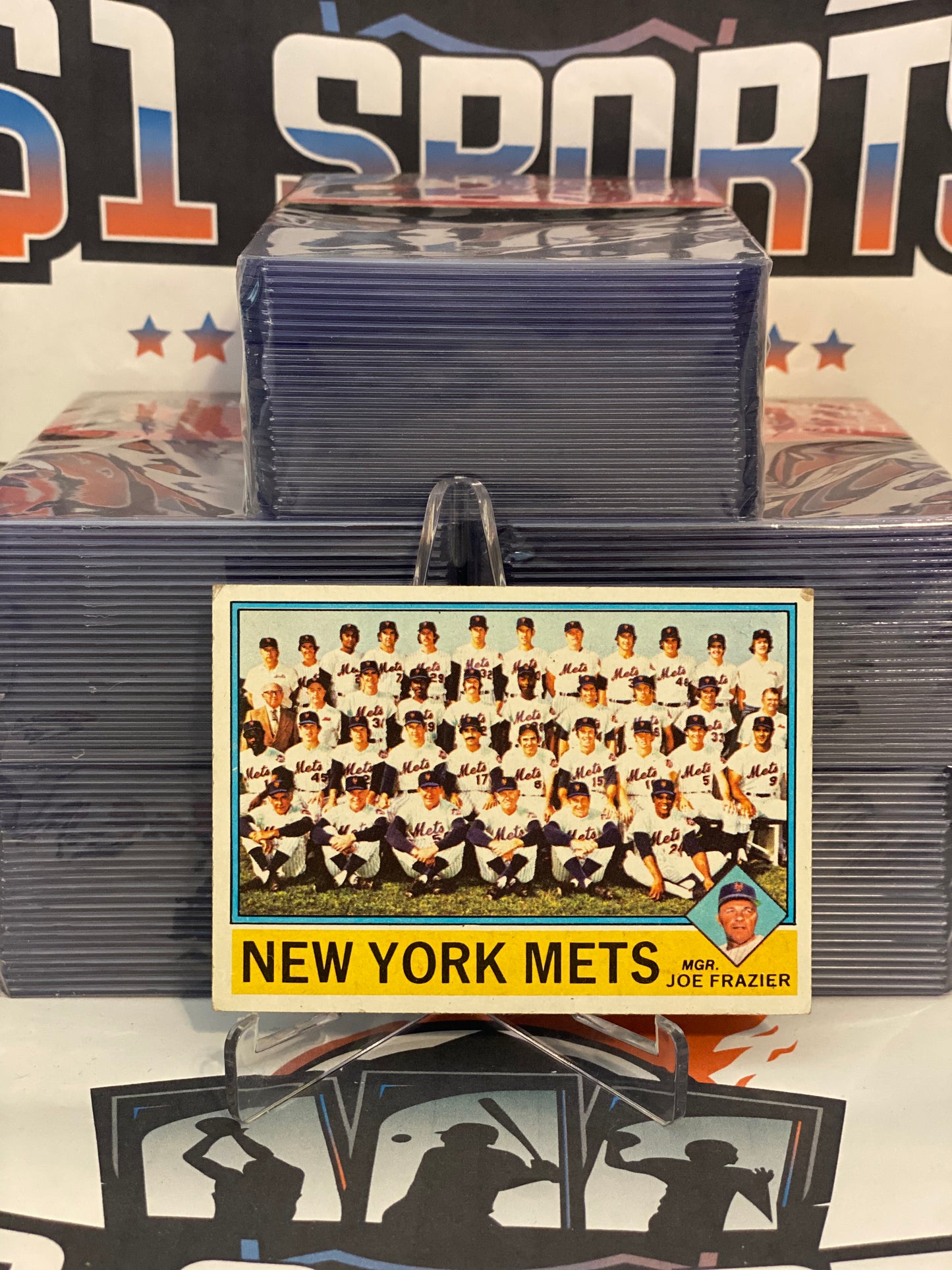 1976 Topps (New York Mets Team Checklist) Tom Seaver, Rusty Staub, Dave Kingman #531